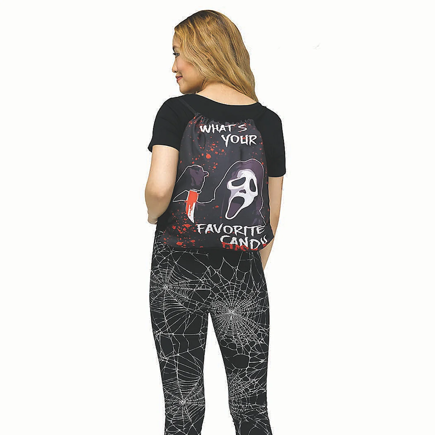 GhostFace – Warning Drawstring Backpack