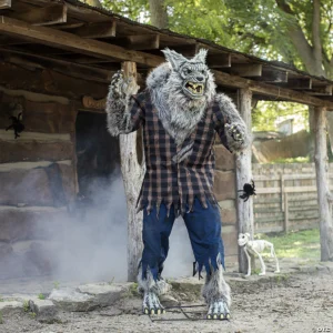 7.5ft Hulking Werewolf Animated Prop