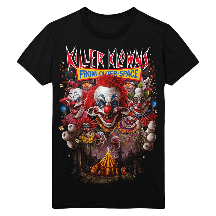 Gutter Garbs Horror T Shirt – Killer Klowns from Outer Space: Invasion
